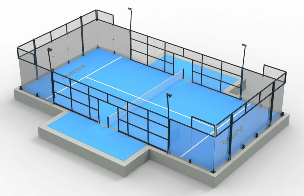 Terrain ASCOR Padel en 3D